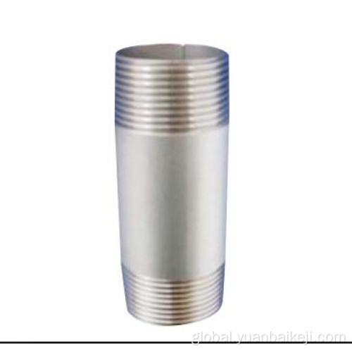 Hose Nipple Connector Threaded Npt/bsp 304seamless stainless steel pipe fitting nipple Factory